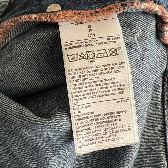 Gap Denim Overalls small size 28-30 and Massimo Dutti knitted top Medium - Picture 5 of 8